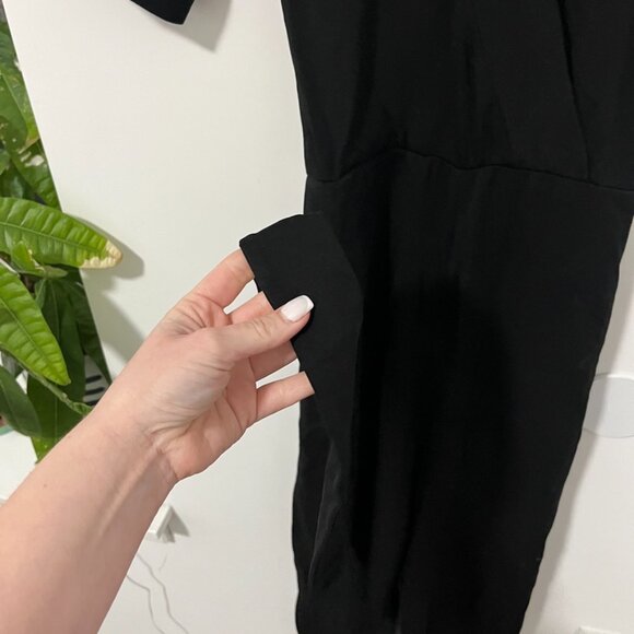 Hatch Black Short Sleeve Maternity Jumpsuit Size 1 - Picture 6 of 7